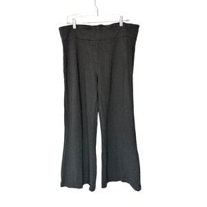 Betabrand‎ Pants Plus Charcoal Gray Classic Dress Pant Yoga Wide Leg Work XXL